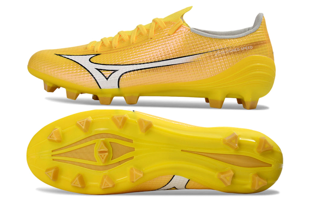 Chuteira Mizuno Alpha Japan 3 FG - Amarelo