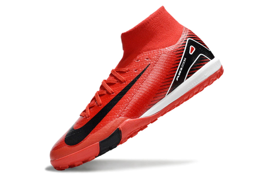 Chuteira Nike Mercurial Superfly 10 Elite Society - Vermelho/Preto/Branco