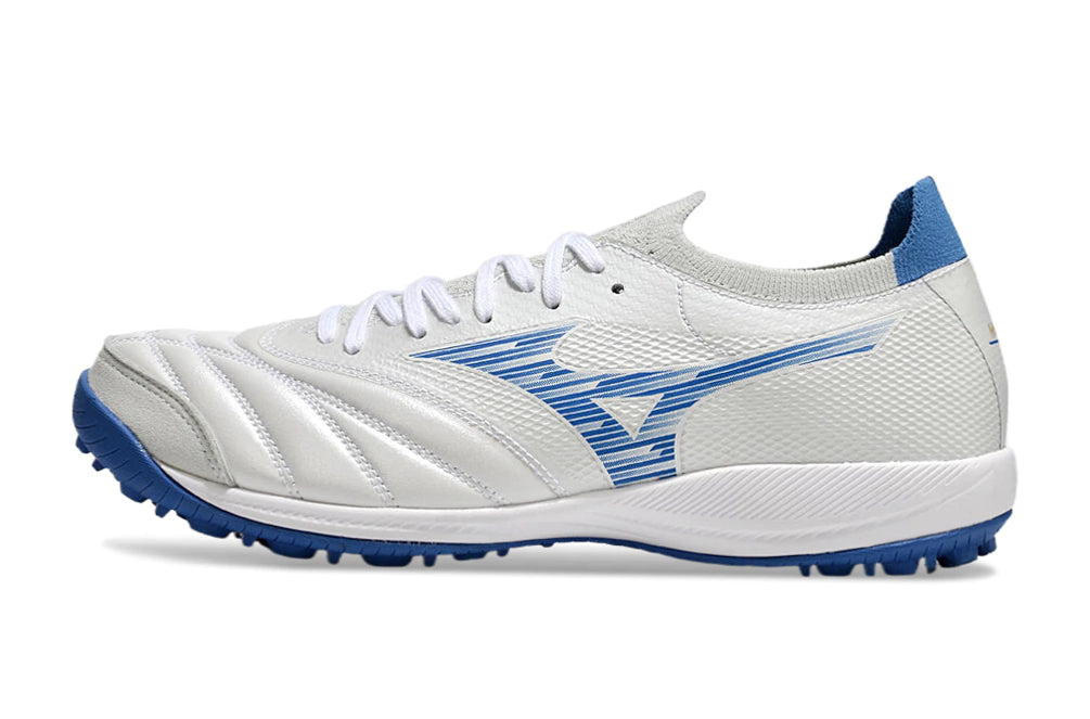 Chuteira Miuzno Morelia Neo Sala β Society - Branco/Azul