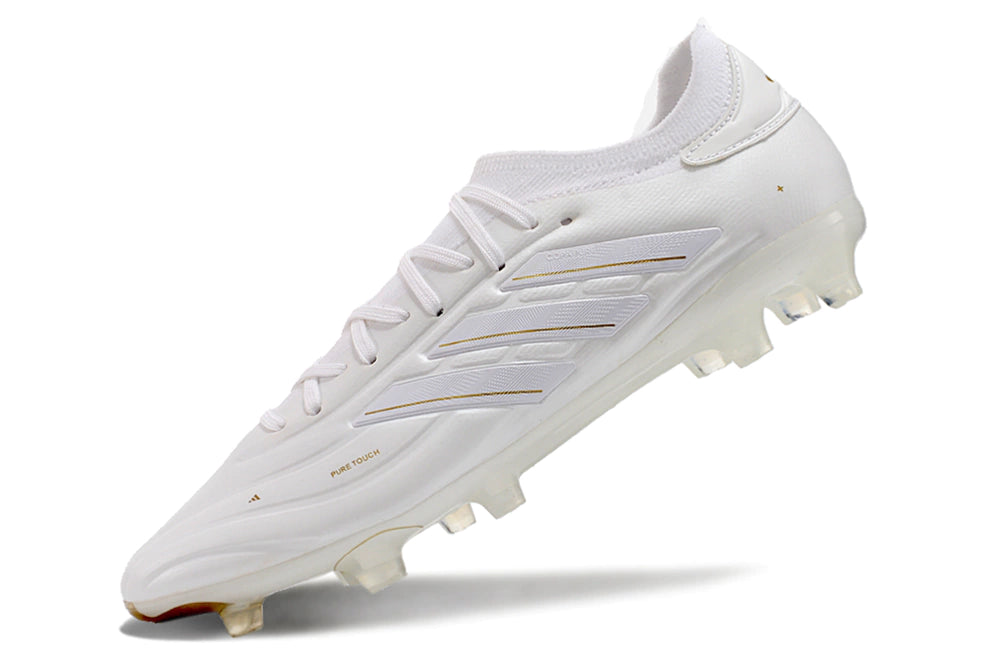 Chuteira Adidas Copa Pure 2 Elite Campo - Branco/Dourado