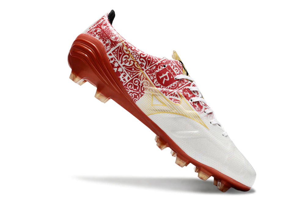 Chuteira Mizuno Alpha Japan FG - Vermelho/Branco