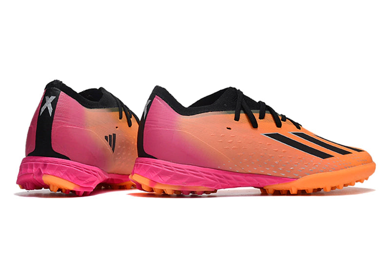 Chuteira Adidas X Speedportal.1 Society TF - Rosa/Preto