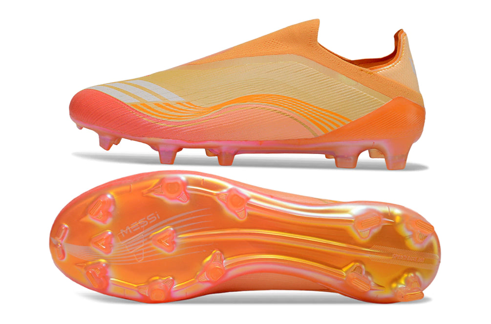 Chuteira Adidas F50 X Laceless Campo - Laranja