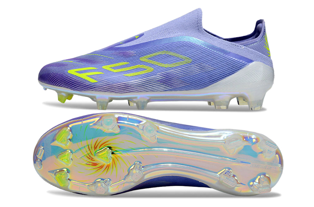 Chuteira Adidas F50 X Laceless Campo - Roxo/Branco