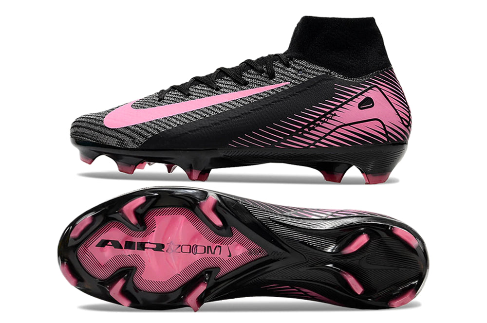 Chuteira Nike Mercurial Superfly 10 Elite Campo - Preto/Rosa