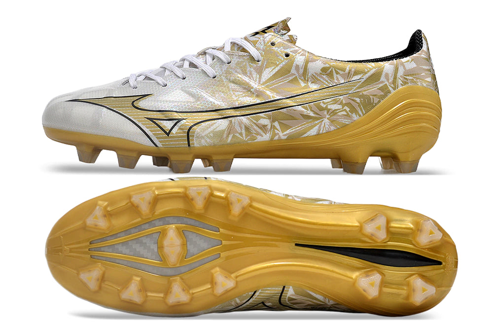 Chuteira Mizuno Alpha Japan FG - Dourado