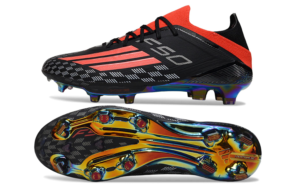 Chuteira Adidas F50 X Campo - Preto/Vermelho