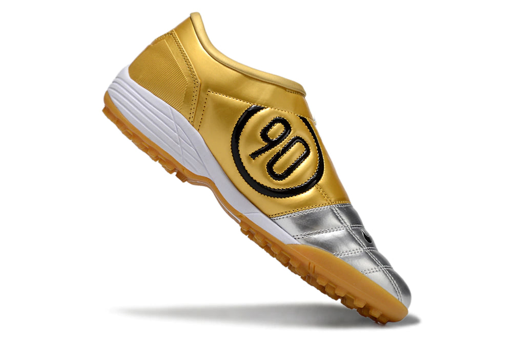 Chuteira Nike Total 90 Society - Prata/Dourado