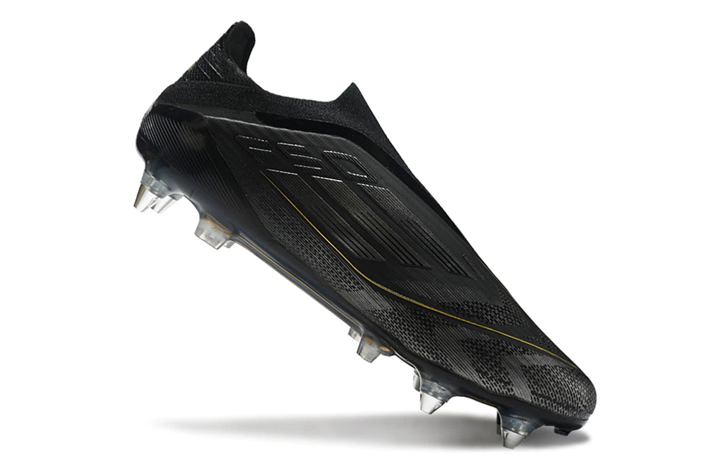 Chuteira Adidas F50 X Laceless Campo SG - Preto/Dourado