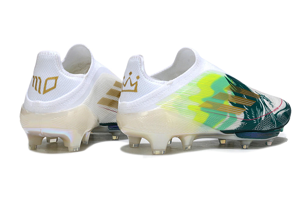 Chuteira Adidas F50+ Elite Campo - Branco/Verde