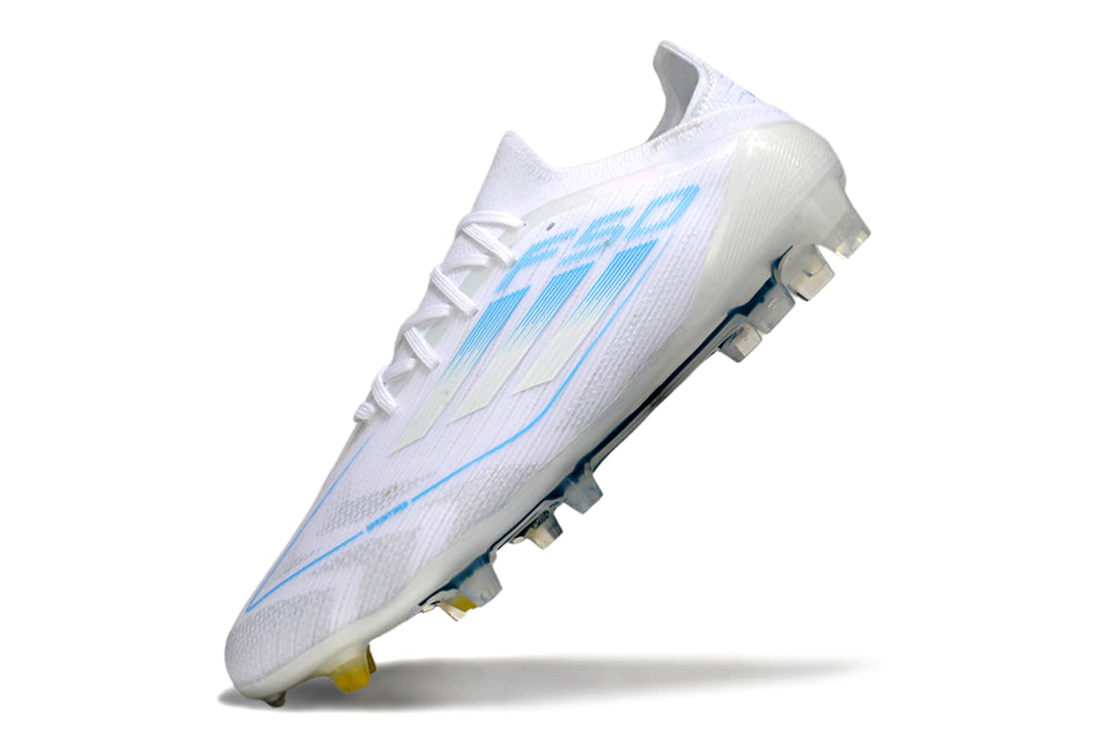 Chuteira Adidas F50 X Campo - Branco/Azul