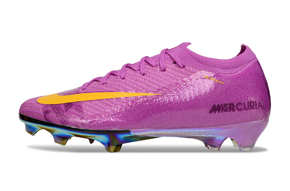Chuteira Nike Air Zoom Mercurial Vapor 16 Elite FG - Roxo/Dourado