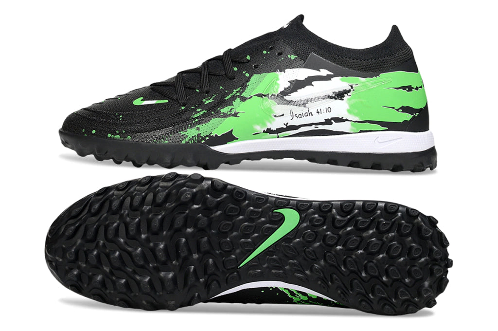 Chuteira Nike Phantom GX 2 Elite Society TF - Preto/Verde