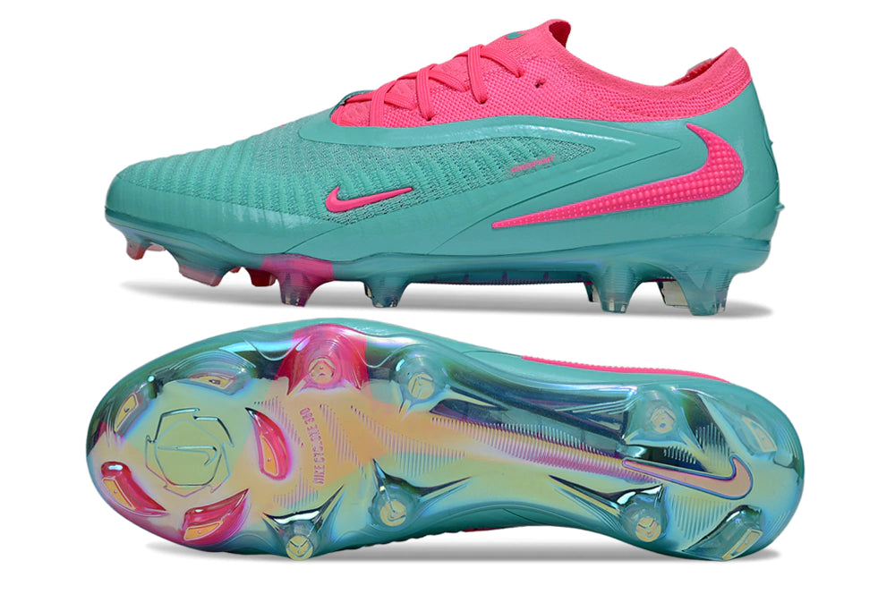 Chuteira Campo NIKE Phantom 6 Elite FG - Azul/Rosa