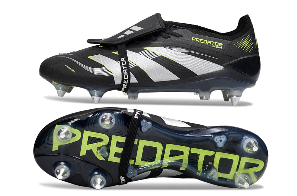 Chuteira Adidas Predator 25 Elite Tongue SG - Preto