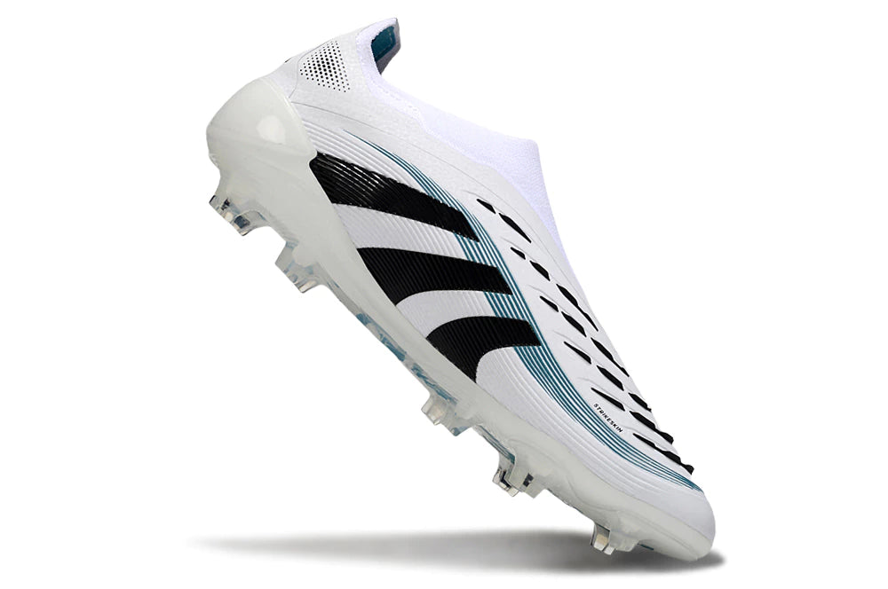 Chuteira Adidas Predator Elite 25 Laceless Campo - Branco/Preto