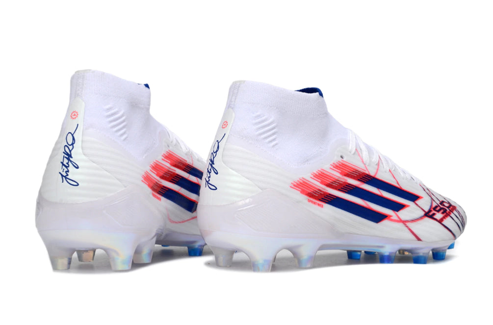 Chuteira Adidas F50 Elite Mid Campo - Branco/Vermelho