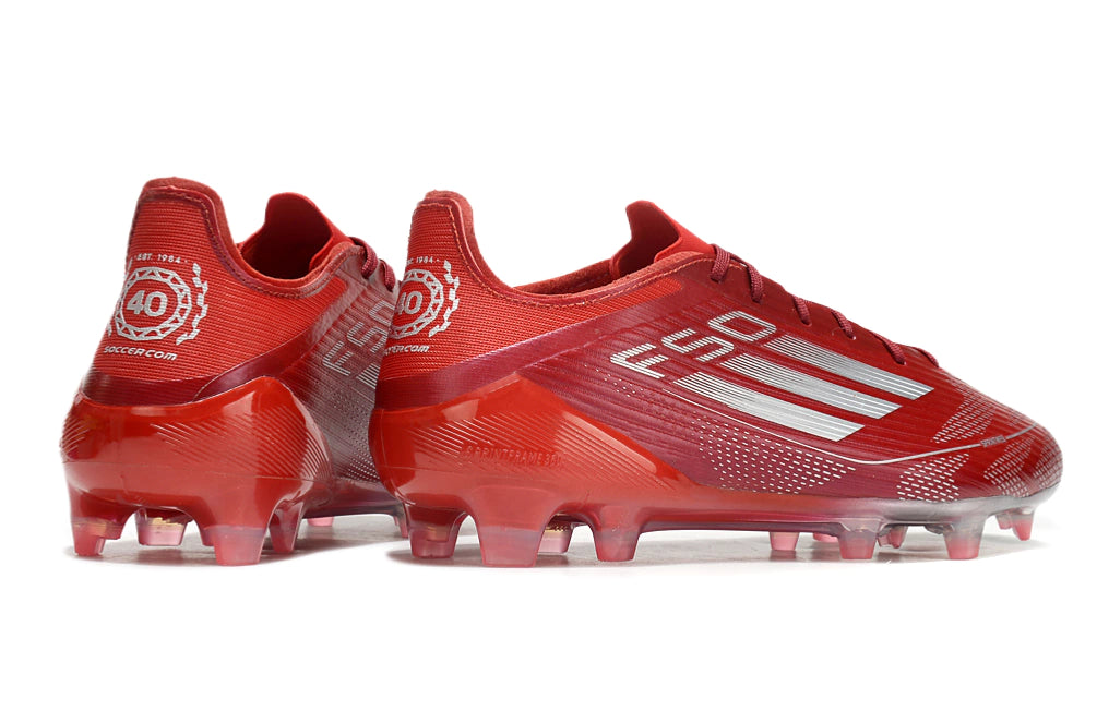 Chuteira Adidas F50 X Campo - Vermelho/Prata