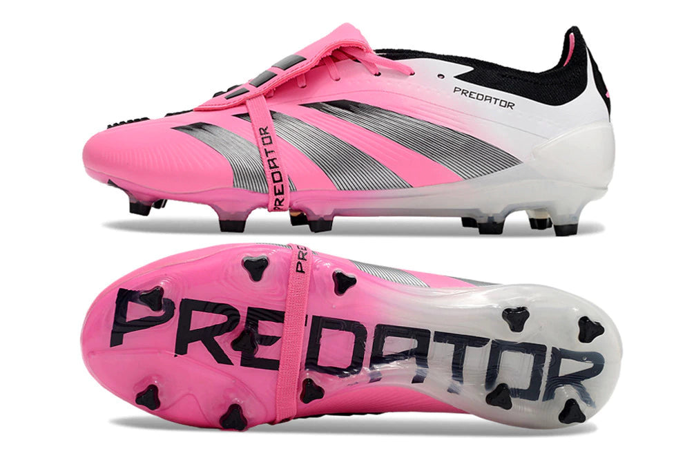 Chuteira Adidas Predstrike Elite Campo - Branco/Rosa