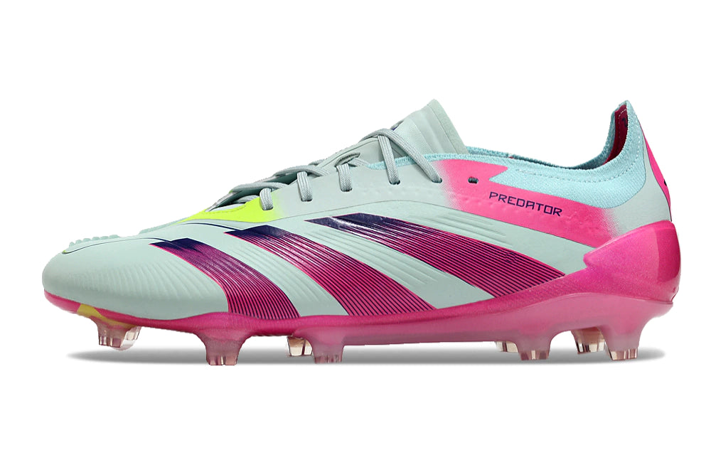 Chuteira Adidas Predator Elite Campo FG - Azul/Rosa