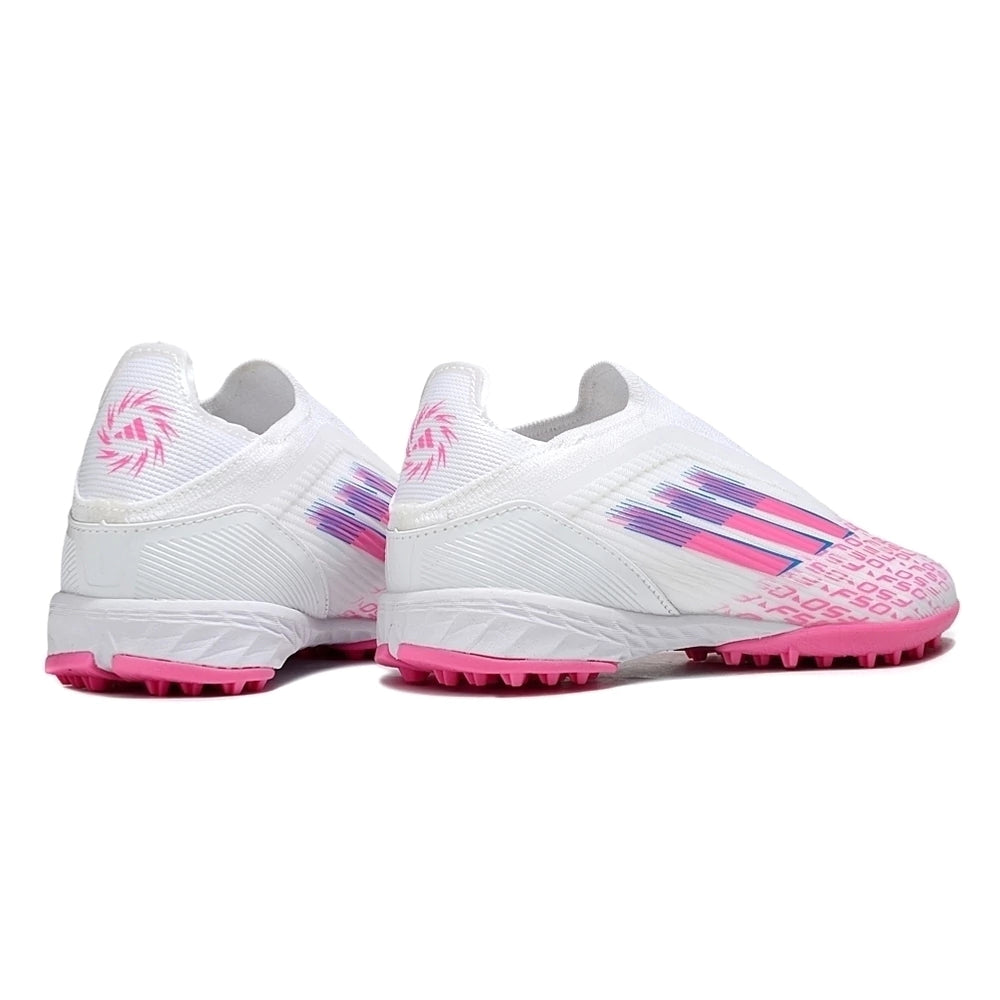 Chuteira Adidas F50 League Society - Branco/Rosa