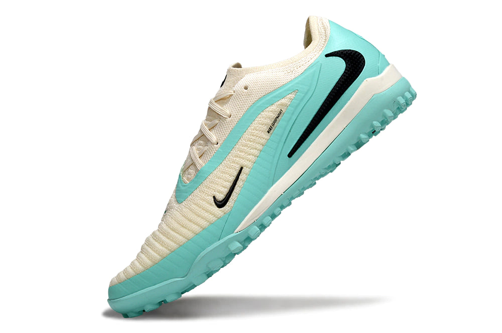 Chuteira Nike Phantom ReactX 6 Pro Society TF - Branco/Azul