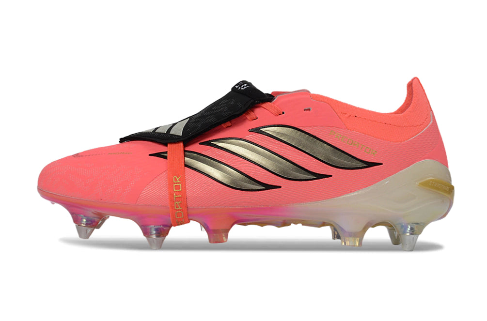 Chuteira Adidas Predator Tongue 26 Elite SG - Rosa