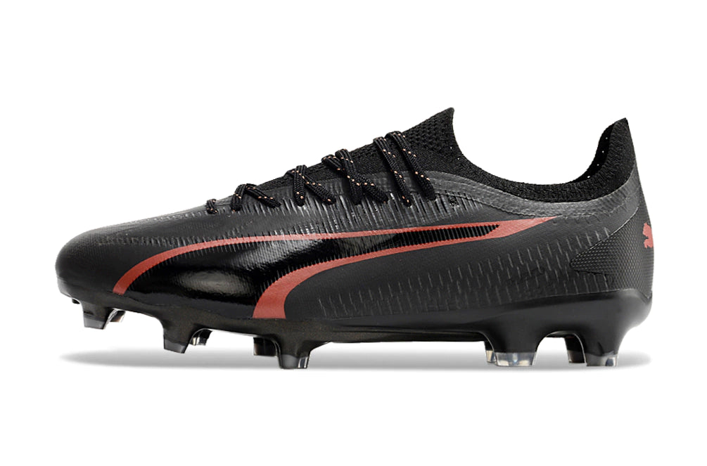 Chuteira Puma Ultra 5 Campo FG - Preto/Vermelho