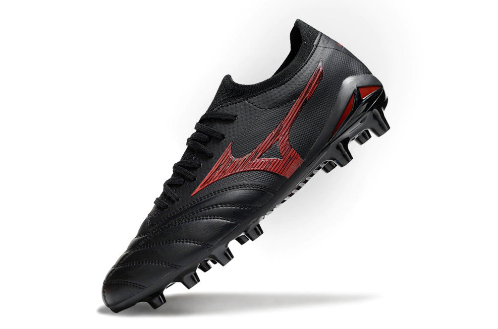 Chuteira Mizuno Morelia Neo 4 Campo - Preto/Vermelho