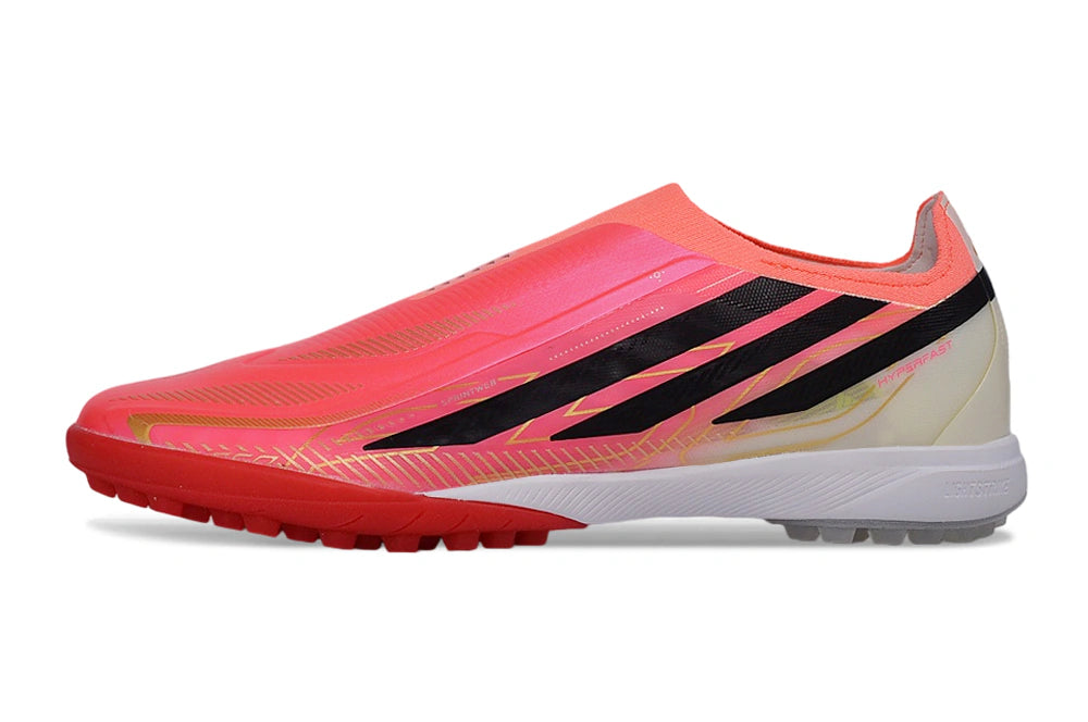Chuteira Adidas F50 Hyperfast Laceless TF "Road to Glory"