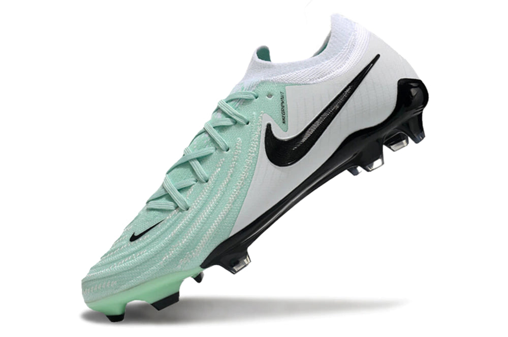 Chuteira Nike Campo Phantom GX2 Elite Campo FG - Branco/Azul claro