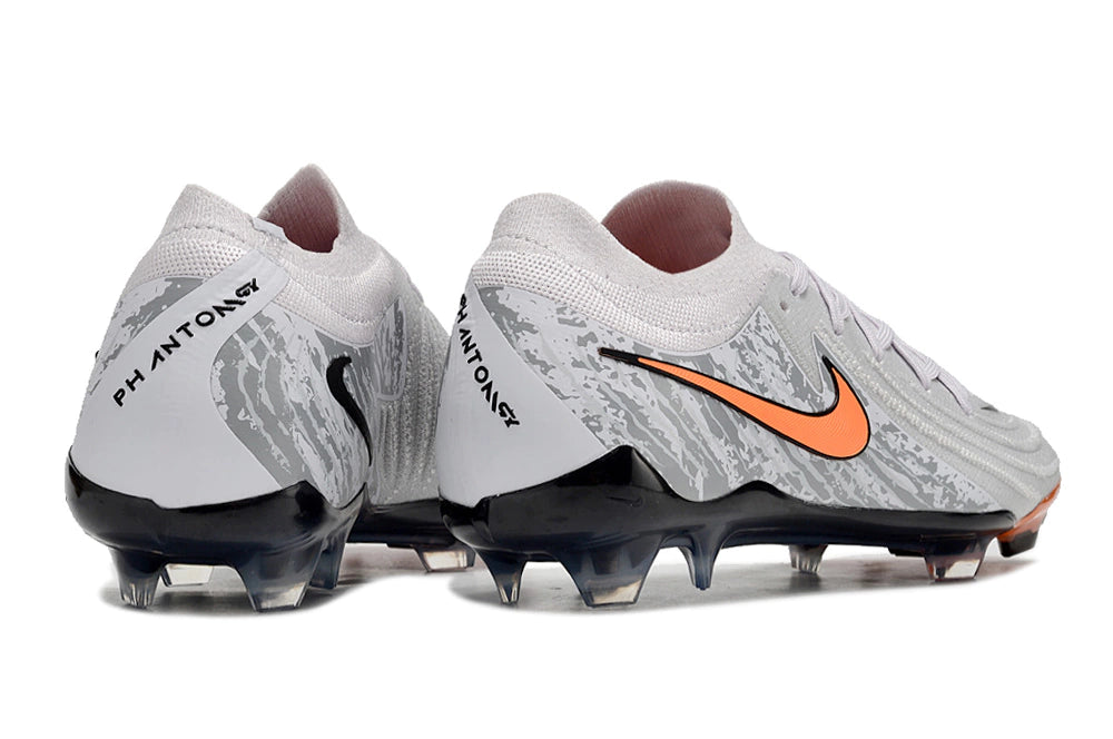 Chuteira Nike Campo Phantom GX2 Elite Campo FG - Cinza/Laranja