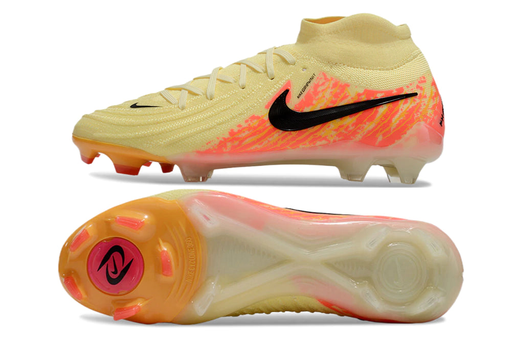 Chuteira Nike Phantom Luna 2 Elite Campo FG - Amarelo/Laranja/Preto
