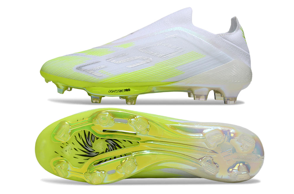Chuteira Adidas F50+ Elite Campo - Branco/Verde