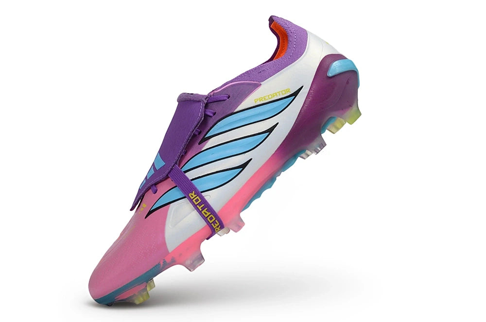Chuteira Adidas Predator Tongue 26 Elite FG - Rosa
