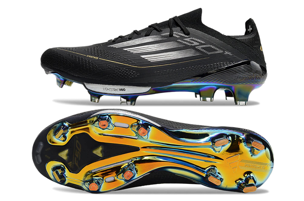 Chuteira Adidas F50.1 Elite Campo - Preto/Cinza