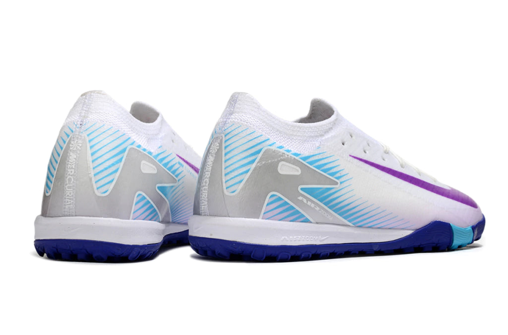 Chuteira Nike Mercurial Vapor 16 Elite Society - Branco/Roxo