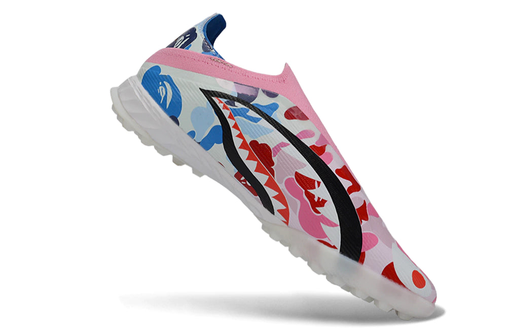 Chuteira Adidas F50 Pro Laceless Society - Branco/Rosa