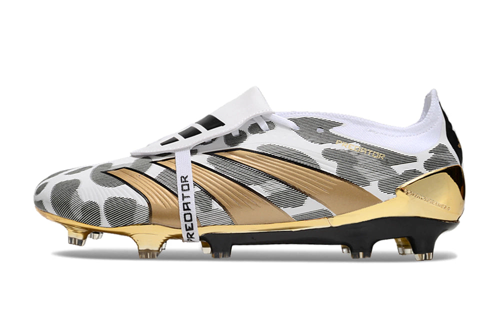 Chuteira Adidas Predator Elite Campo FG - Preto/Dourado