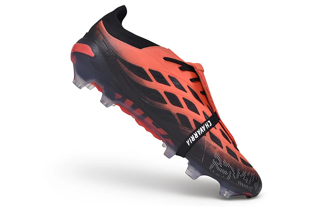 Chuteira Adidas Predator Tongue 26 Elite FG - Preto/Vermelho