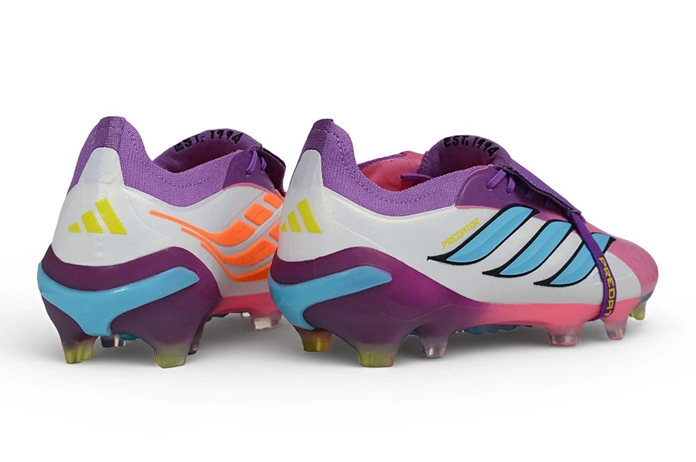 Chuteira Adidas Predator Tongue 26 Elite FG - Rosa
