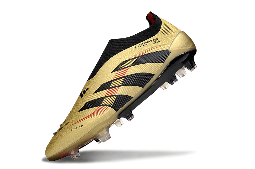 Chuteira Adidas Predator Elite 25 Laceless Campo - Dourado