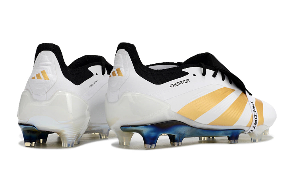 Chuteira Adidas Predstrike Elite Campo - Branco/Dourado