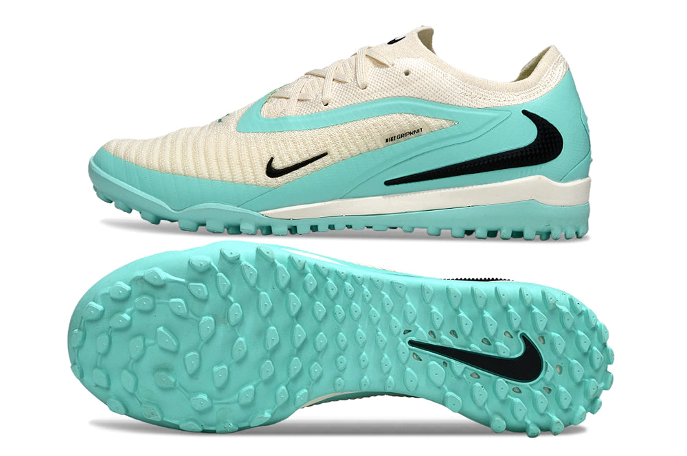 Chuteira Nike Phantom ReactX 6 Pro Society TF - Branco/Azul