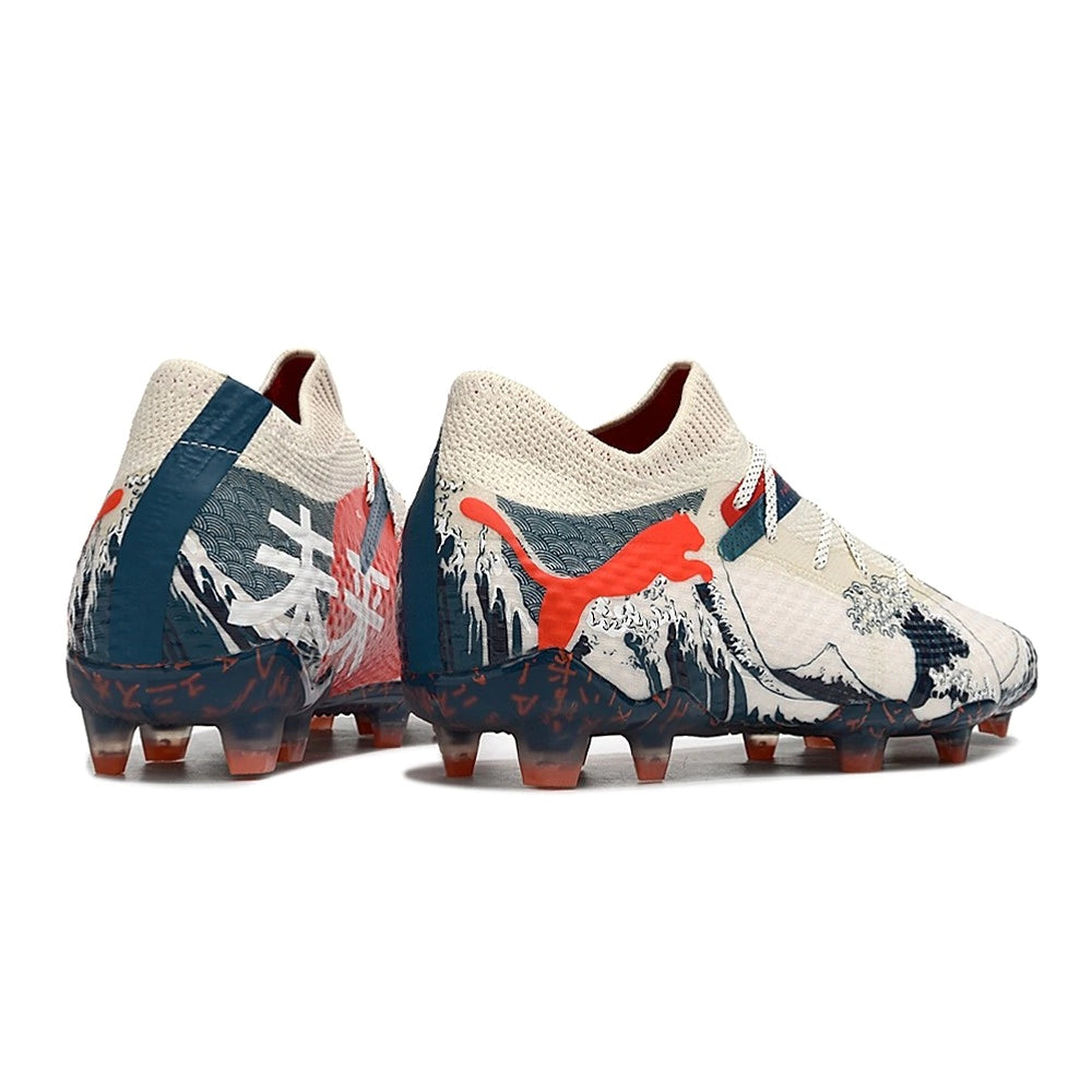 Chuteira Puma Future 7 Ultimate Campo FG - Branco/Azul