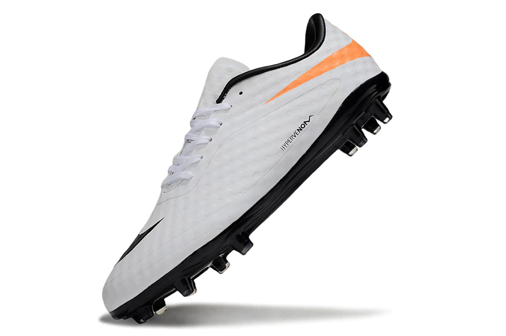 Chuteira Nike Hypervenom Phantom FG - Branco/Laranja