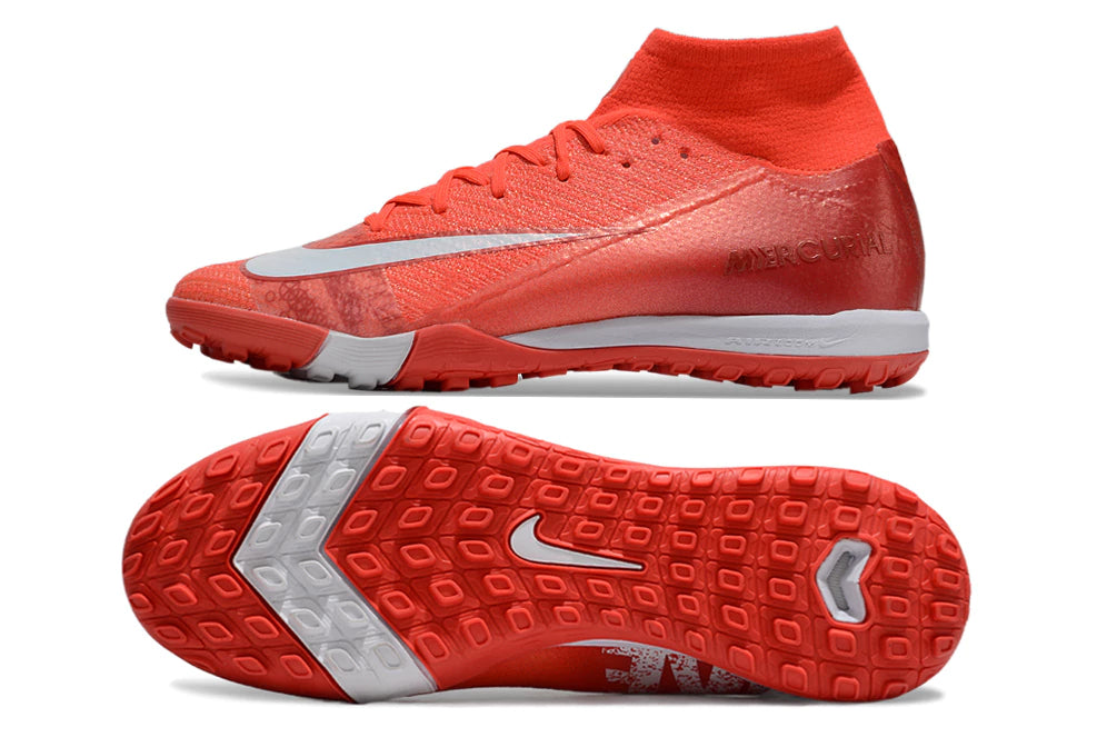 Chuteira Nike Mercurial Superfly 10 Elite Society - Vermelho/Branco