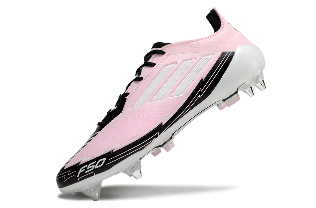 Chuteira Adidas F50 X Campo SG - Rosa/Preto/Branco