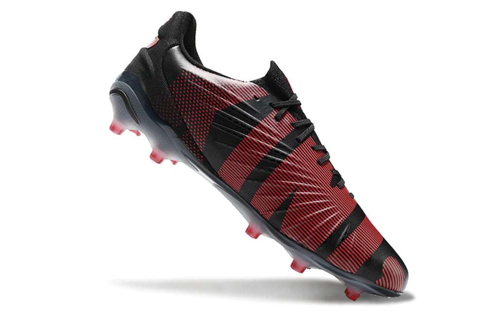 Chuteira Puma King Ultimate X FG - Preto/Vermelho