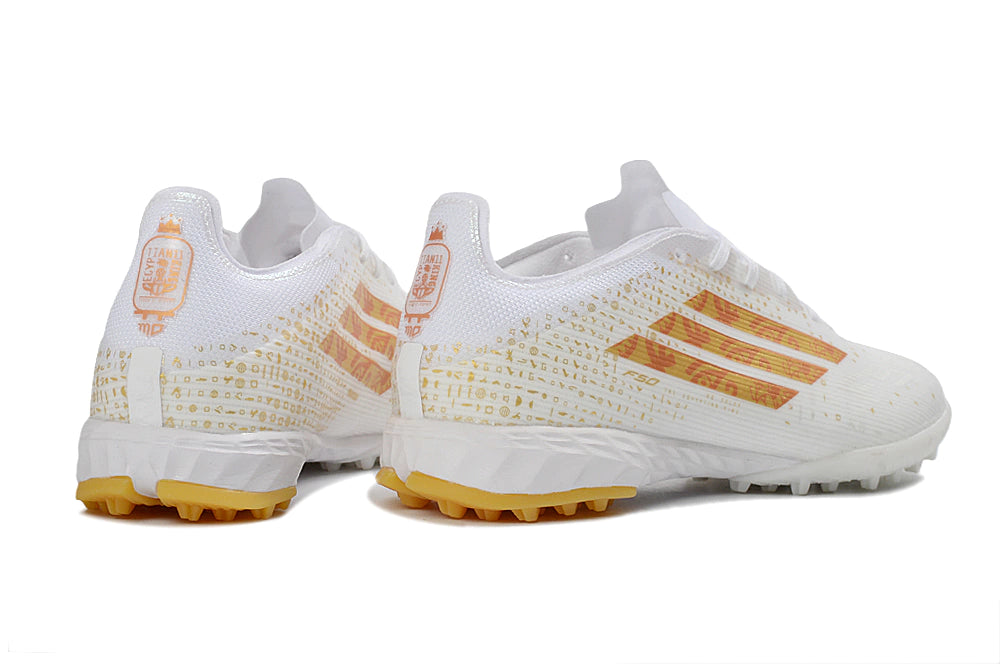 Chuteira Adidas X F50 Pro Society - Branco/Dourado